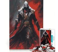 Puzzle da 1000 pezzi "Guerriero Oscuro degli Assassini", giocattolo fai-da-te, sfida difficile, con pezzi completamente ad incastro di forma casuale 38x52cm