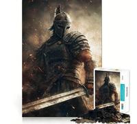 Puzzle da 1000 pezzi Guerriero pronto alla battaglia,bordo pulito,decorazione,gioco di logica,divertimento facile,regalo di compleanno (50x75cm)