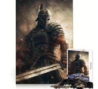 Puzzle da 1000 pezzi "Guerriero Pronto alla Battaglia" per adolescenti Pensa che il tempo dell'allenamento sia ben speso Bordi definiti Regalo festivo (38x26cm)