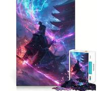 Puzzle da 1000 pezzi "Guerriero Samurai Mistico" per adolescenti, ideale per migliorare la memoria, hobby tranquillo, bordi precisi, regalo di compleanno (50x75cm)
