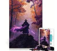 Puzzle da 1000 pezzi "Guerriero Samurai Mistico" per adulti, gioco di abilità mentale, assemblaggio lento e divertente, regalo perfetto (38x26cm)