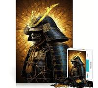 Puzzle da 1000 pezzi Guerriero Samurai nella Luce Dorata per Adolescenti, gioco di logica solido, divertimento rilassante, taglio di precisione, (38x26cm)