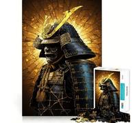 Puzzle da 1000 pezzi "Guerriero Samurai nella Luce Dorata" per ragazzi, gioco di logica, gioco di gruppo, taglio di precisione, regalo pensato con cura (50x75cm)
