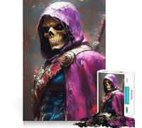 Puzzle da 1000 pezzi "Guerriero scheletrico con spada" per adulti e ragazzi, ideale per migliorare la memoria, per un relax leggero e piacevole, con tagli netti e precisi 50x75cm