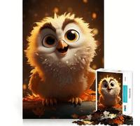 Puzzle da 1000 pezzi "Gufi Saggezza Luminosa" per Adolescenti, Gioco di Logica e Abilità, Morbido, Rilassante, Taglio Preciso, Regalo Prezioso (38x52cm)