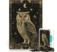 Puzzle da 1000 pezzi "Gufo della Saggezza" per Adolescenti - Rafforza la memoria, crea un'atmosfera di pace, offre un'esperienza di qualità e un regalo classico (38x52cm)