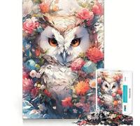 Puzzle da 1000 pezzi "Gufo il Saggio" per adolescenti, stimola la memoria, gioco rilassante, bordi netti, regalo di alta qualità (38x52cm)