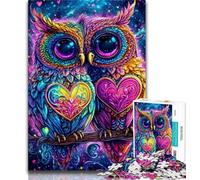 Puzzle da 1000 pezzi "Gufo magico" Puzzle da 1000 pezzi per adulti e adolescenti giocattoli per l'intrattenimento della famiglia ideali come regalo per tutta la famiglia (26x38cm)