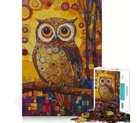 Puzzle da 1000 pezzi "Gufo nella foresta" per adulti, gioco stimolante per la mente, ideale per giocare in casa Opera d'arte di pregio (38x26cm)