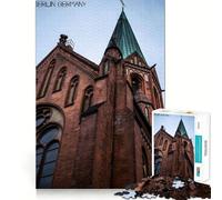 Puzzle da 1000 pezzi Guglia della chiesa di Berlino,taglio liscio,gioco cognitivo,regalo per momenti di relax,regalo di compleanno (38x52cm)