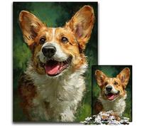 Puzzle da 1000 pezzi Happy Corgi, puzzle di cartone, giochi educativi, migliora l'amore tra coppie dai 14 anni in su, 26x38cm