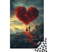 Puzzle da 1000 pezzi "Happy Lovers", per adulti, difficoltà elevata, per rafforzare i rapporti tra i membri della famiglia (38x26 cm)