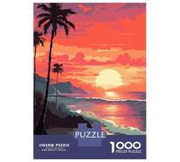 Puzzle Da 1000 Pezzi Hawaiian Sunset Pixel Art Puzzle Per Adulti Giocattolo Decorazione Da Parete Un'opera D'arte Regali Unici Per Compleanno E Natale 52x38cm/1000pcs