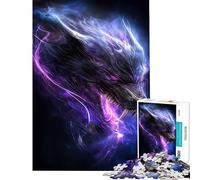 Puzzle da 1000 pezzi "Hellhound in Purple Haze" Gioco per famiglie Sfida di intelligenza Giocattolo avvincente Ottimo regalo per compleanni (Dimensioni 38x52cm)