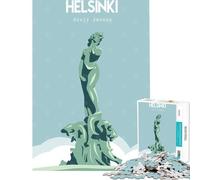 Puzzle da 1000 pezzi Helsinki Finlandia viaggio gioco per famiglie sfida per la mente e l'intelligenza giocattolo avvincente ottimo regalo per chi ama giocare e migliorare la memoria (38x52cm)