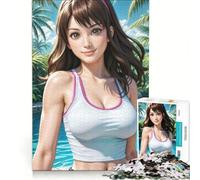 Puzzle da 1000 pezzi Hitomi Or Alive Impossible Game taglio di precisione con pezzi di forma casuale completamente ad incastro 38x26cm