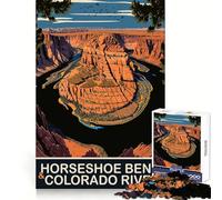 Puzzle da 1000 pezzi Horseshoe Bend per adolescenti,con design Recall Power,Serene Escape,bordi precisi,ideale come regalo di compleanno (50x75cm)