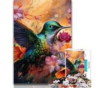 Puzzle da 1000 pezzi Hummingbird Art, puzzle per adulti da 1000 pezzi, allena il tuo cervello e le tue mani, regalo di compleanno, regali 75x50cm