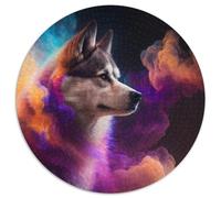 Puzzle da 1000 pezzi Husky Nebula Puzzles per adulti, rompicapo impegnativo per adolescenti, divertente serata di giochi in famiglia 67,5x67,5 cm