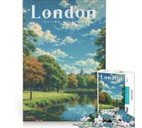 Puzzle da 1000 pezzi Hyde Park London | 75x50cm Analisi e logica aiutano ad allenare il cervello e a rafforzare l'amore tra le coppie.