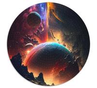 Puzzle da 1000 pezzi "I colori dell'universo", in cartone, per adolescenti e ragazzi, ideale come regalo di compleanno e di festa, 67,5x67,5 cm.