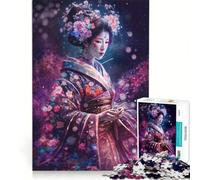 Puzzle da 1000 pezzi I misteri dell'arte delle geishe gioco educativo antistress compleanno e Natale 38x52cm