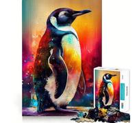 Puzzle da 1000 pezzi "I Pinguini Socievoli" per Ragazzi, Gioco Rompicapo per Attività Domestiche, Taglio Premium, Articolo Regalo di Babbo Natale 38x26cm