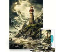 Puzzle da 1000 pezzi "I segreti del vecchio faro" per adolescenti, gioco di allenamento mentale, gioco di gruppo, taglio di precisione, regalo per le feste 38x26cm