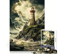 Puzzle da 1000 pezzi "I segreti del vecchio faro" per adulti, gioco rilassante e stimolante per la mente, taglio di alta qualità, regalo di compleanno 50x75cm