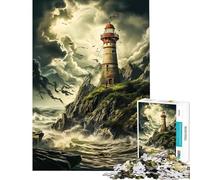 Puzzle da 1000 pezzi "I segreti del vecchio faro" - Un gioco avvincente per coltivare la pazienza un antistress educativo un regalo di compleanno (Dimensioni 50x75cm)
