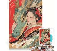Puzzle da 1000 pezzi I sussurri del drago gioco interattivo allena la mente e la manualità compleanno e Natale 38x52cm