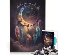 Puzzle da 1000 pezzi "I sussurri dell'acchiappasogni" gioco pratico interazione genitore-figlio collezione d'artista opera d'arte 38x26cm