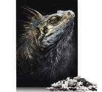 Puzzle da 1000 pezzi "Iguana Close Up" per adulti, giocattolo, rompicapo, gioco educativo per adulti, antistress, decorazione per la casa, 1000 pezzi (38 x 26 cm)
