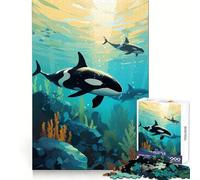 Puzzle da 1000 pezzi "Il branco di orche adolescenti" - Gioco intelligente per momenti di condivisione - Taglio liscio - Lista dei desideri di Babbo Natale 50x75cm