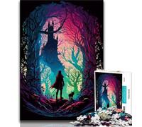Puzzle da 1000 pezzi "Il castello perduto" per adolescenti sfida difficile antistress migliora l'amore tra coppie (50x75cm)