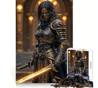 Puzzle da 1000 pezzi "Il Cavaliere Assassino" per adolescenti, gioco di allenamento mentale, gioco di gruppo, taglio di precisione, regalo per le festività 50x75cm