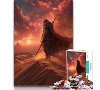Puzzle da 1000 pezzi "Il cavaliere nel deserto" per adulti e ragazzi, 1000 pezzi, gioco per famiglie, regali di compleanno Sfida di alta difficoltà, 50x75cm
