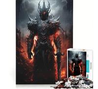 Puzzle da 1000 pezzi "Il Cavaliere Nero dell'Inferno", giocattolo educativo, divertente antistress, per rafforzare l'amore tra le coppie 38x52cm