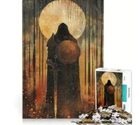Puzzle da 1000 pezzi Il Cavaliere Oscuro, gioco per famiglie, regalo di compleanno, con poster e foglio di curiosità abbinati 50x75cm