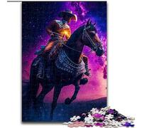 Puzzle da 1000 pezzi "Il cavaliere" per Natale, Halloween, Festa della mamma, Capodanno, Pasqua (dimensioni 26x38cm)
