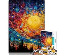 Puzzle da 1000 pezzi "Il cielo notturno di Night Sky" per adulti e adolescenti, difficile da completare ma divertente e spiritoso, un regalo e un arredamento per la casa unico (75x50cm)