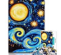 Puzzle da 1000 pezzi "Il cielo notturno di Night Sky" per adulti, gioco per famiglie, antistress, sfida difficile, regali di Babbo Natale segreto (38x26cm)