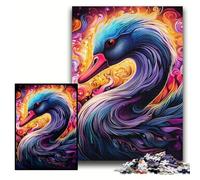 Puzzle da 1000 pezzi "Il cigno nero", gioco rompicapo impegnativo per adolescenti, regalo perfetto per le feste, dimensioni 50x75cm.