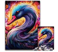 Puzzle da 1000 pezzi "Il cigno nero", regalo per adulti, attività per famiglie, decorazioni fai da te per la casa, regalo di Natale, 50x75CM/19,68x29,52 pollici