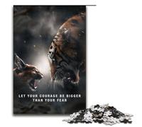 Puzzle da 1000 pezzi "Il coraggio è più grande della paura" per adulti puzzle di carta gioco impegnativo 1000 pezzi (38x26 cm)