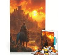 Puzzle da 1000 pezzi "Il crepuscolo del regno" giocattolo educativo divertente antistress per rafforzare l'amore tra le coppie 38x52cm