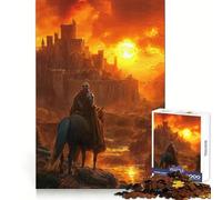 Puzzle da 1000 pezzi "Il crepuscolo del regno" per adolescenti, gioco intelligente e rilassante, con schema di montaggio e lista dei desideri di Babbo Natale 50x75cm