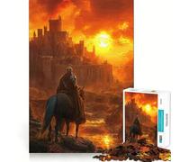 Puzzle da 1000 pezzi "Il crepuscolo del regno" per adolescenti, rompicapo, attività per la casa, taglio premium, articolo regalo di Babbo Natale 38x52cm