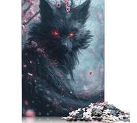 Puzzle da 1000 pezzi "Il demone Kitsune" in stile volpe, puzzle da gioco, giocattoli per adulti, puzzle per famiglie, puzzle da regalo per adulti, impegnativi, 1000 pezzi (38x26 cm)