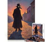 Puzzle da 1000 pezzi "Il dottore della peste in Sunset Alley" per adolescenti, giocattolo stimolante per l'intelletto, rilassante, di alta qualità, regalo per le vacanze (38x26cm)